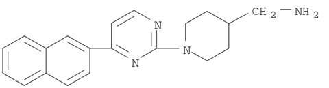 4-Piperidinemethanamine, 1-[4-(2-naphthalenyl)-2-pyrimidinyl]-